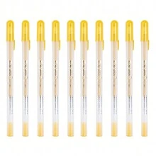 Weiß/Gold/Silber Textmarker für Studenten für Kunstzeichnungen, Skizzieren, glänzend, Schwarzer Karton Kulli (1 Stück/5 Stück/10 Stück) Schulmaterial, Rückkehr zur Schule
