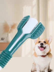 5 pièces Brosse à dents pour chien et chat, kit de brossage des dents pour chien. Brosse à dents pour chiots, brosse à doigt pour chien. Brosse à dents pour animaux de compagnie pour nettoyer les dents des chiens. Brosse à 3 côtés pour animaux de compagnie, nettoyage en TPR