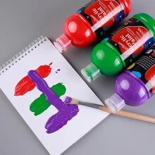 Xin Bowen Acrylic Paint Set Large Bottle Acrylic Paint 16.9oz (500ml) Premium Acrylic Paints Large Capacity For Artists Beginners And On Canvas Rocks Wood Ceramic Fabric