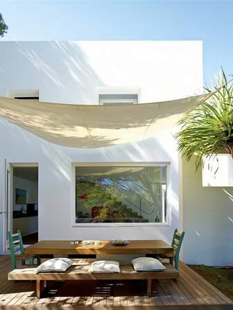 2pcs/1pc Outdoor Sun Shade Canopy, Oxford Cloth Material, UV & Waterproof, For Outdoor Camping Tent