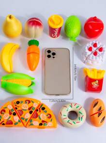 Kids' Pretend Play Cuttable Fruit, Vegetable And Dessert Toy Set, Some Parts' Colors Random - Multicolor - View 5