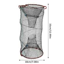 1pc Shrimp Lobster Fishing Net Trap Convenient To Carry Practical Fishing Accessories Suitable For Smelt Eel Craw Fish - Multicolor - View 6