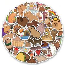 55PCS Capybara Stickers For Scrapbooking, Diary, Laptop, Bumper, Skateboard, Water Bottle, Computer, Phone, Cartoon, Hard Hat, Car Stickers And Decals - Multicolor - View 5