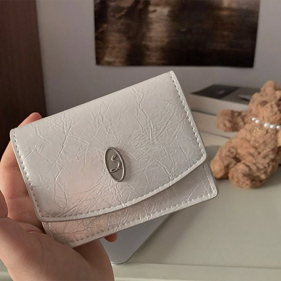 Korean INS Malist Wallet Multi-Color Cracked Pattern Large Capacity High-End WALLET In-Stock Card Holder Card Holder Wallet Business Card Holder Credit Card Holder Card Holder Women For Women Wallet Mini Wallet Purse Wallet Card Wallet