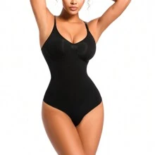 Women's Full Body Slimming Bodysuit Shapers - 丁字褲 - 黑色 - 查看 3