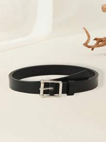 1pc Fashionable Casual Versatile Women's Belt, Suitable For Various Occasions And Festivals, Parties, Leisure Activities - Black - View 2