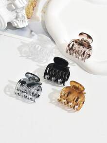 10入組幾何中空髮夾，時尚的髮簪適用於盤髮，馬尾髮爪