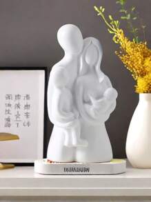 1 pieza Estatua de pareja abrazándose como decoración de resina, figura romántica de regalo con escultura significativa para decoración de estantes de dormitorio, hogar u oficina