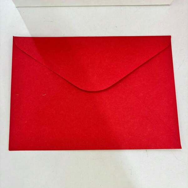Envelope Comercial 114x162 Tóquio Vermelho - Kit c/ 10 envelopes