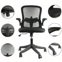 Ergonomic Mesh Office Chair Adjustable Desk Chair Swivel Chair Computer Chairs - Negro - Ver 1