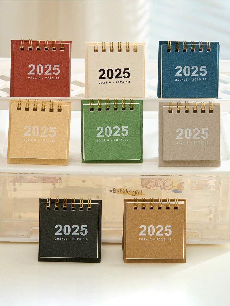 1pc 2025 Lịch để bàn mini trở lại trường
