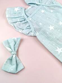 1入夏季時尚藍色寵物裙，輕盈舒適，適合日常穿著 - 彩色 - 查看 5