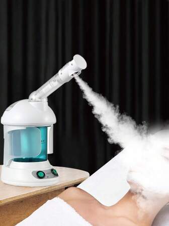 KSKIN Facial Steamer Nano Ionic Face Steamer With Extendable 360° Rotating Arm - Portable Facial Steamer For Personal Care At Home Or Salon 1pc
