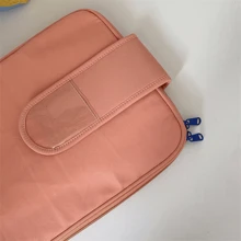 Ins Niche Design Sense Apple 14 Inch Laptop Bag Cute Girl Heart Transparent Tablet IPad 11 Inch Storage Inner Bag, Handheld Protective Case (Card Not Included) Back To School