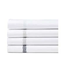 Lauren Ralph Lauren | Spencer Cable Embroidery Pillowcase Set, Standard - White - View 4