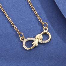 1pc/2PCS/3PCS Cubic Zirconia Infinity Pendant Necklace - As Shown In the Picture - View 22
