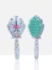 1pc-Cartoon Magic Comb Anti-Static Massage Kids Unicorn Hair Brushes Tangle Detangle Shower Massage Hairbrush Comb Salon Hair Accessories For Girls Curly Straight Long Or Short Hair - Multicolor - View 14