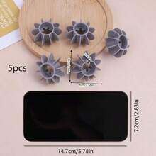 5入組洗衣機過濾網袋清洗球袋洗衣機收集器，塑料收集器，過濾洗衣球盤 - 彩色 - 查看 6