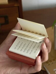 1pc 2025 Lịch để bàn mini trở lại trường - Nhiều màu - Xem 4