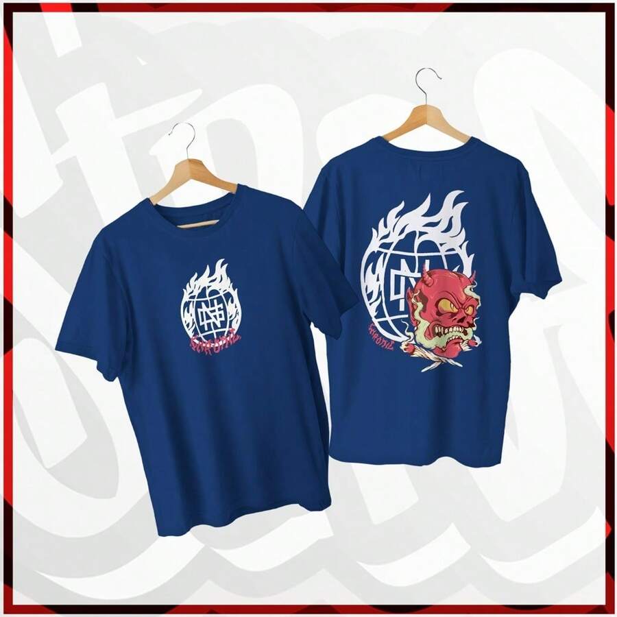 Men Shirts - 藏蓝色 - 查看 1