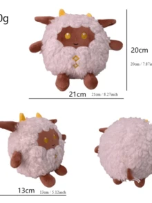 1 件新款 Palworld Lamball 毛绒玩具，游戏角色 Paru 神奇生物的毛绒动物，可作为儿童礼物、节日礼物、生日礼物家居装饰 - 彩色 - 查看 19