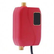 ONEUTRALON 110V Electric Hot Water Heater Tankless Water Heaters, 3000W Instant Hot Water 68-126°F Wall-Mounted Water Heater Automatic Power-Off On Demand Water Heater For Kitchen, Sink, Washing, Basin - Red - View 8