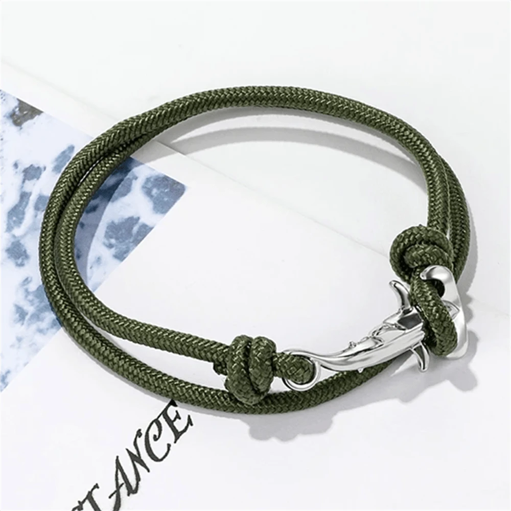 1pc Classic Minimalist Ocean Series Silver Hammerhead Shark Adjustable ...