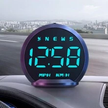 GPS Head Up Display Car Windshield HUD Universal Digital Display With Rotating Suction Cup Bracket Speedometer Digital Clock Overspeed Alarm For All Vehicles Car Electronic Accessories