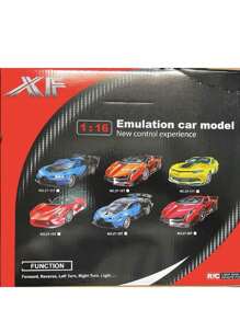 Carros de control con simulación con pedal, carro de control remoto con pila recargable ,Sensor de gravedad del volante de simulación de coche deportivo - Rojo - Ver 6