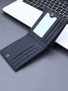 Monedero plegable de lona con diseño de cachorro de tigre lindo, soporte para tarjetas de crédito, billetera corta ligera y portátil con múltiples ranuras para tarjetas - Unitalla - Ver 9