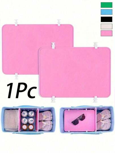 1pc Bogg Beach Bag Divider, Plastic Partition Tray, Perfect For Organizing Beach Bag, Compartmentalizing Space, Accessory Liner Tray For Beach Bag, Helps Organize And Divide Space In Your Bag