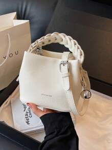 Bolso de cubo de moda versátil, bolso de mano para mujeres