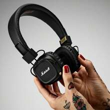 Marshall Original Marshall MAJOR II 2 Wireless/Wired Headphones Deep Bass/40mm Dynamic Drivers Portable Foldable Sports Bluetooth Headset 650 MAh Battery Capacity