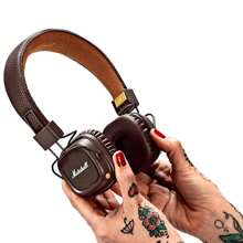 Marshall Original Marshall MAJOR II 2 Wireless/Wired Headphones Deep Bass/40mm Dynamic Drivers Portable Foldable Sports Bluetooth Headset 650 MAh Battery Capacity