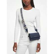 Michael Kors Michael_kors | Jet Set 小号尼龙华达呢智能手机斜挎包 - Navy - 查看 5