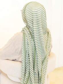 1pc New Printed Chiffon Headscarf Arab Scarf Dubai Turkish Women's Scarf - Multicolor - View 3