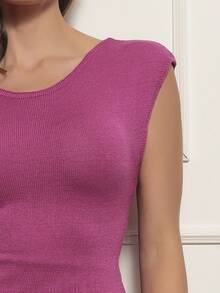 Women Sweaters - 紫色 - 查看 3