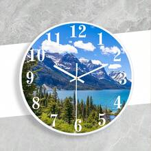 1 Đồng hồ treo tường hình tròn 5D đẹp và phong cách với khung trang nhã, màn hình im lặng và rõ ràng, kính trong suốt cao, tuyệt vời cho gia đình, văn phòng, trường học và trang trí nhà cửa - Nhiều màu - Xem 5