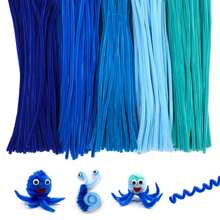 500 Cái Ống Làm Sạch Màu Xanh, Blue Pipe Cleaner Craft, Royal Blue Peacock Blue Light Blue Sea Blue Deep Blue For Craft Máy làm sạch ống Chenille có thể gập lại, Máy làm sạch đường ống thủ công Giáng sinh để làm thủ công và làm sạch DIY, Đồ thủ công trang trí nghệ thuật và thủ công Chenille Stems - Hỗn hợp màu xanh 500 chiếc - Xem 11