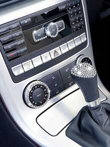 1pc/2pcs Car Interior Decorative Rhinestone Sticker, Creative Mix And Match, Multiple Colors Available