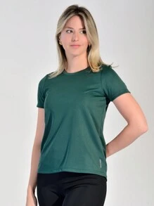 Women Sports Tees & Tanks - Dark Green - View 1