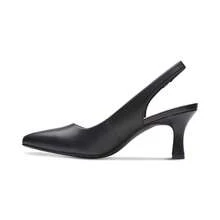 Clarks Tacones de cuña con correa trasera para mujeres Kataleyna - Cuero negro - Ver 7