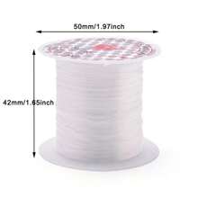 25 Rollen/Beutel 10m/Rolle 0,8 mm dicke, mehrfarbige elastische Schnur für DIY Perlenarmband, Halskette und Bastelarbeiten