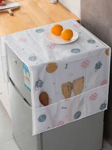 1pc Summer Star Planet Refrigerator Dust Cover,Bag,Organizer,Storage