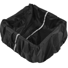 1/2 pièces Housse imperméable pour panier de vélo, doublure protectrice pour panier de moto électrique, housse de pluie pour sac à dos d'extérieur avec bandes réfléchissantes, sac, organiseur, rangement