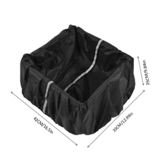 1/2 pièces Housse imperméable pour panier de vélo, doublure protectrice pour panier de moto électrique, housse de pluie pour sac à dos d'extérieur avec bandes réfléchissantes, sac, organiseur, rangement