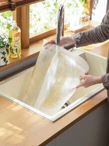 1 Roll Kitchen Cabinet Liner Mat, Eva Material Anti-Oil & Anti-Moisture, Can Be Cut To Required Size For Shelves, Drawers, Cabinets, Fridge Shelf, Table Mats - White - View 9