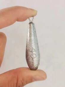 10 Stück Weidenblatt-förmige Bleifischergewichte, geeignet für Meeresfischerei, verschiedene Gewichte pro Tüte erhältlich