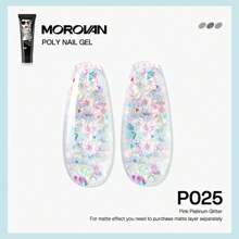 1入 Morovan Poly Gel Nail - 15毫升閃亮指甲油粘合劑指甲凝膠時尚美甲設計指甲延伸凝膠沙龍指甲容易自己在家裡做指甲藝術初學者和專業人士皆適用 - 彩色 - 查看 14