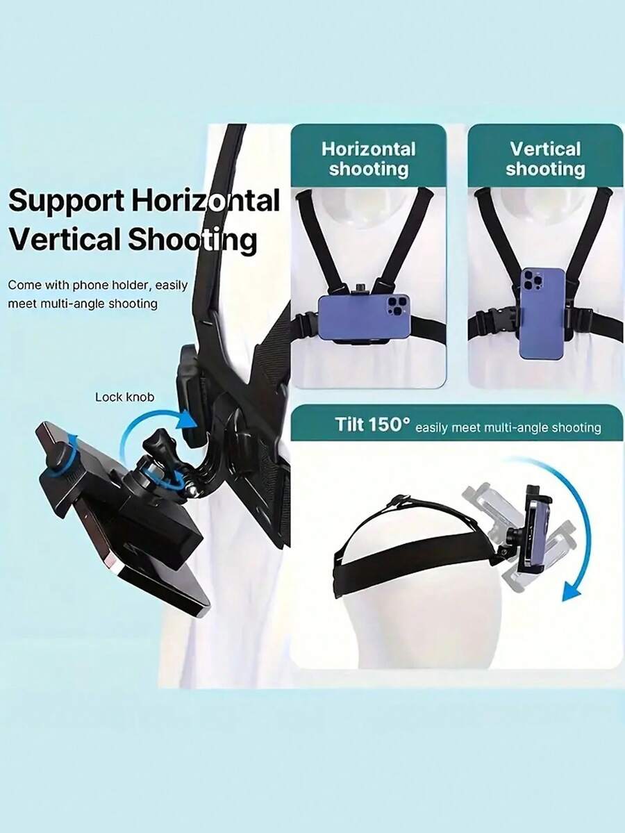 6pcs Action Camera Kit Phone Clip Mount For Gopro/Phone/Osmo Action